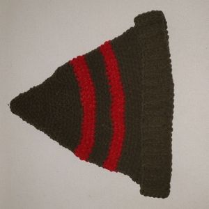 Crochet holiday elf hat